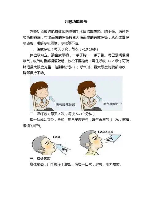 呼吸功能锻练