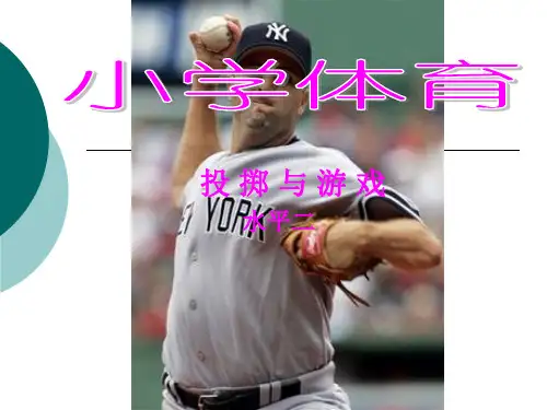 投掷与游戏说课ppt