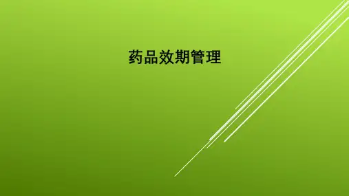 药品效期管理ppt课件