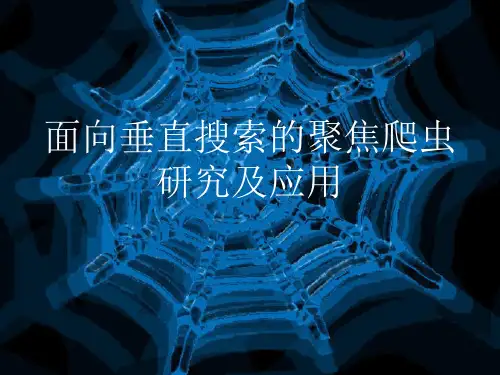 面向垂直搜索的聚焦爬虫研究及应用精品PPT课件