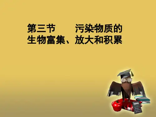 环境化学第五章污染物的生物富集、放大和积累