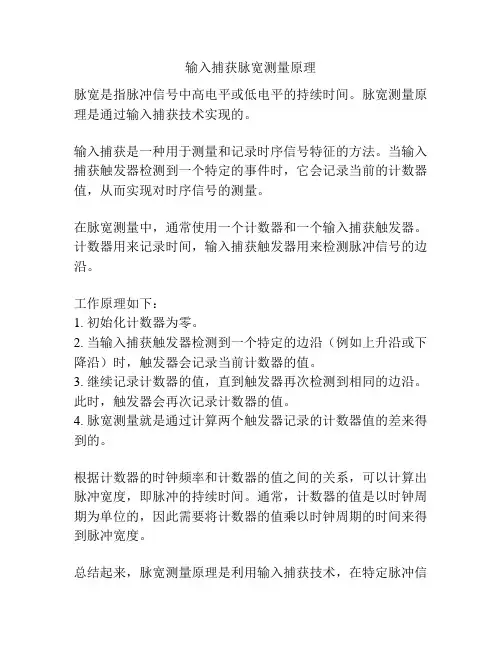 输入捕获脉宽测量原理