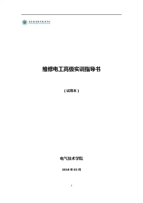 维修电工高级(二)实训指导书