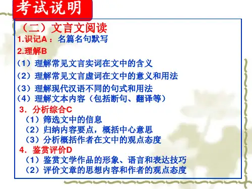文言文简答题