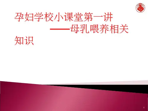 孕妇学校：母乳喂养指导