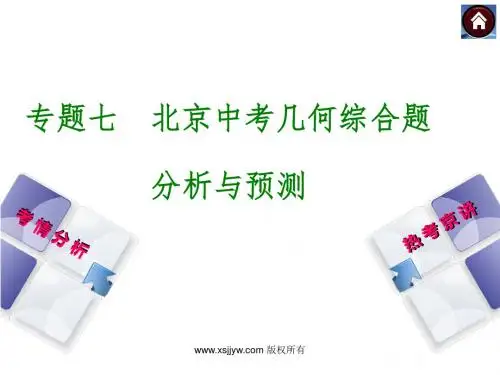 【2015中考复习方案】(人教版)北京数学中考复习方案课件：专题