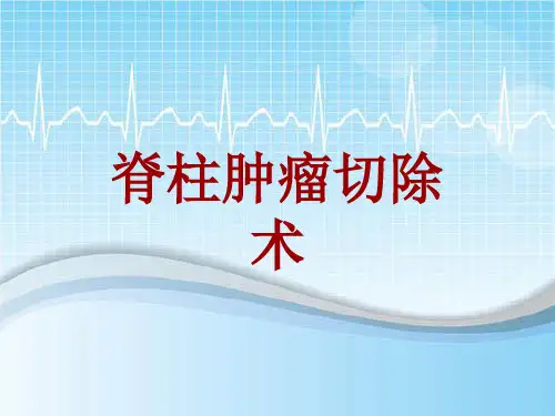 手术讲解模板：脊柱肿瘤切除术