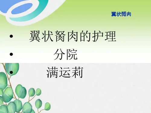 翼状胬肉护理介绍