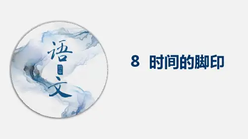《时间的脚印》语文教学PPT课件(4篇)