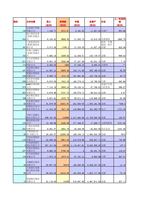xxxx中国500强企业详单(带利润率).xls