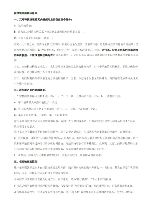 波浪理论的基本原则