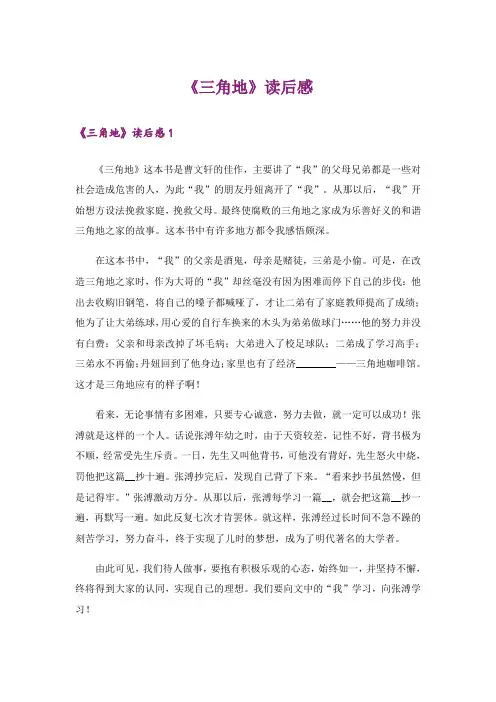 《三角地》读后感