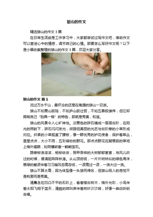 狼山的作文