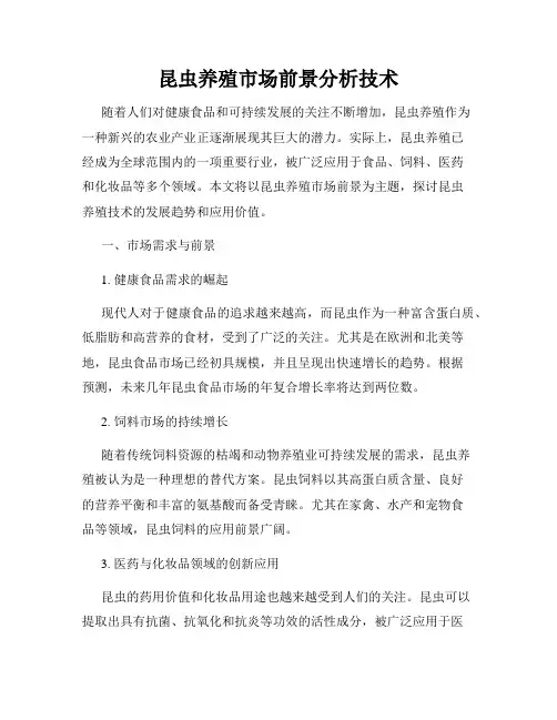昆虫养殖市场前景分析技术