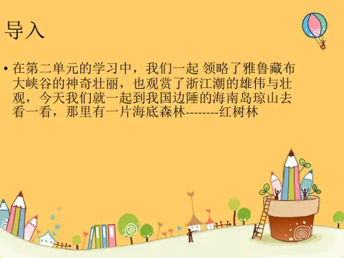 北师大版语文五年级上册第2单元《红树林》ppt课件