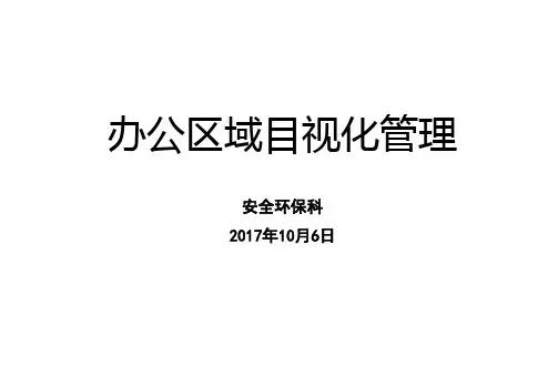 办公区域安全目视化管理培训课件(通用版)