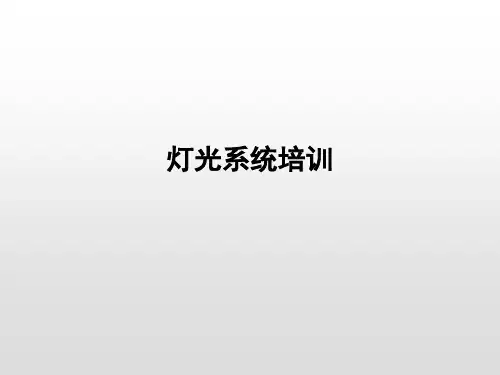 飞机灯光系统培训