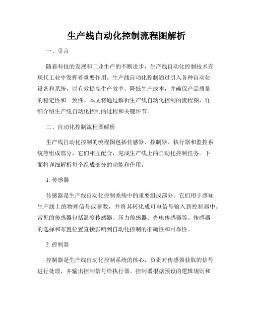 生产线自动化控制流程图解析