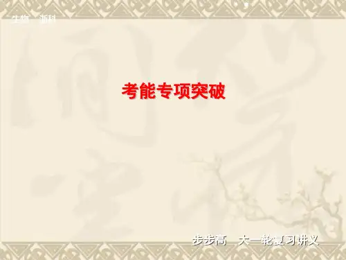 【步步高】高考生物一轮复习 第六单元 考能专项突破课件 浙科版