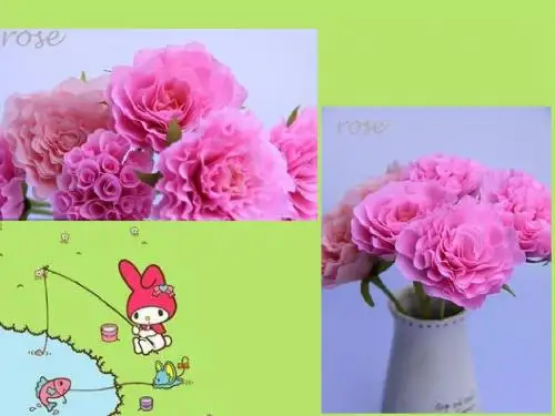 皱纹纸玫瑰花制作