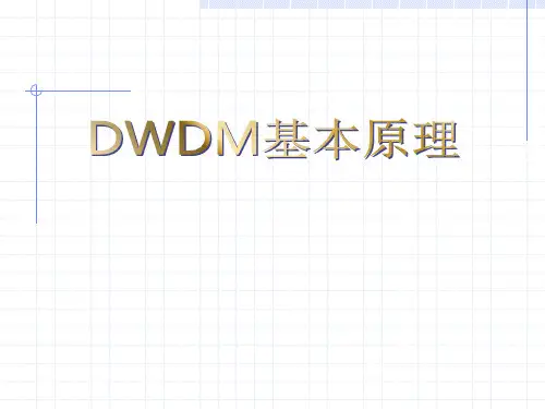 DWDM原理精华版