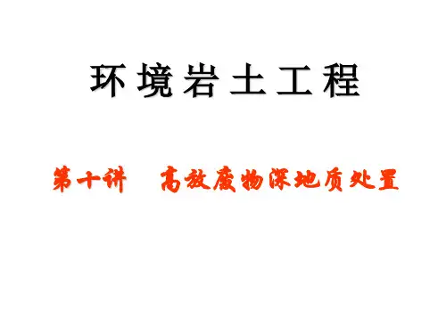 高放废物深地质处置 (2)可修改文字