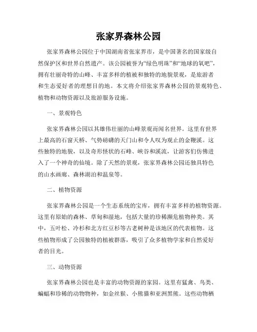 张家界森林公园
