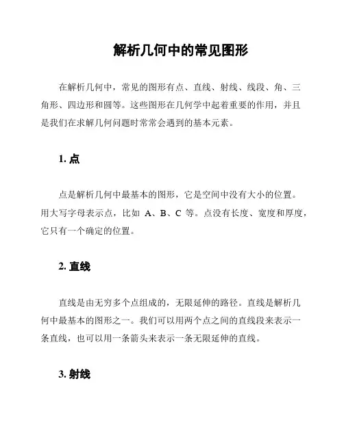解析几何中的常见图形