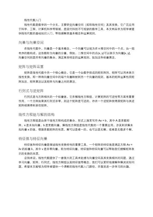 线性代数入门