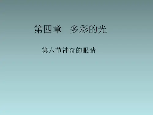 沪科版八年级物理第四章第六节：神奇的眼睛课件(共23张PPT)