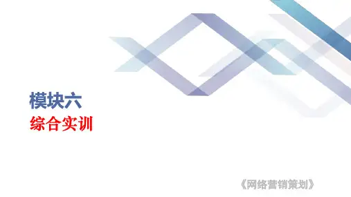 《网络营销策划(活页式教材)》电子教案 15-网络营销策划 模块六(2021版公开)