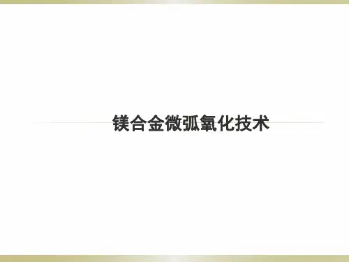 镁合金表面处理微弧氧化技术