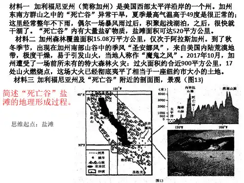 2020届高三地理复习之典型例题死亡盐滩形成过程及原因分析