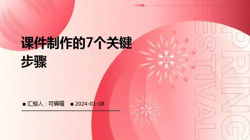 课件制作的7个关键步骤
