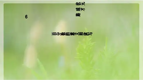 六年级上册数学6 百分数(一)第1课时 百分数的意义和读写