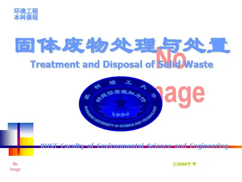 固体废物处理与处置宁平第八章固体废物的最终处置PPT课件