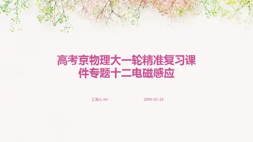 高考京物理大一轮精准复习课件专题十二电磁感应