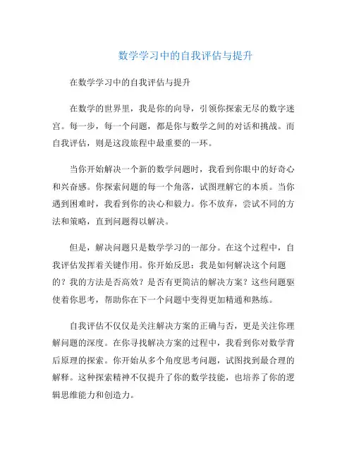 数学学习中的自我评估与提升