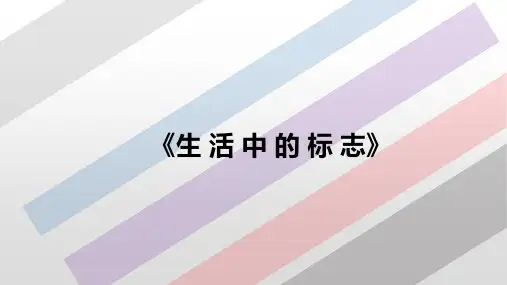 初中美术赣美版七年级上册设计与生活 5.《生活中的标志》课件(共24张ppt+内嵌视频)
