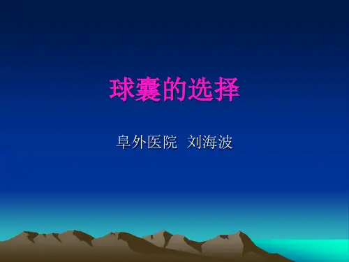 球囊的选择
