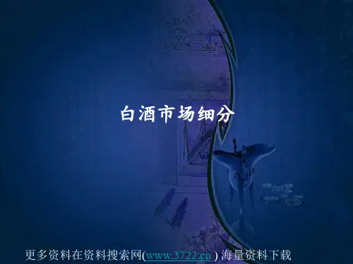 白酒市场细分和渠道分析教材(PPT 18页)