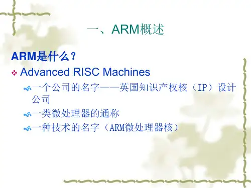 ARM体系架构解析ppt课件