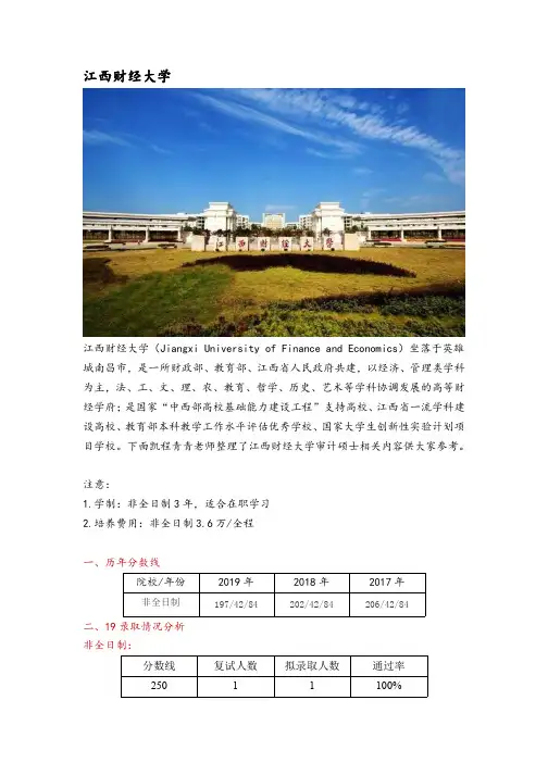 江西计硕士(MAud)招生院校分析—江西财经大学