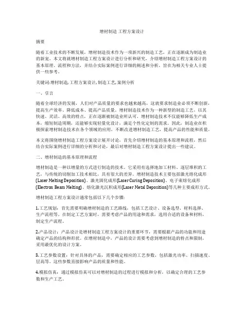 增材制造 工程方案设计