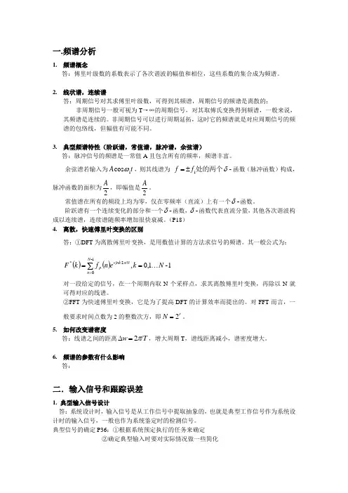 控制系统设计总结完整版