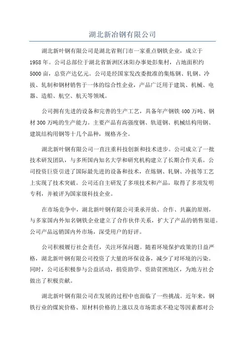 湖北新冶钢有限公司