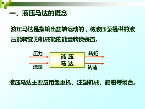 液压马达的工作原理