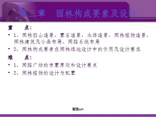 园林各组成要素的设计(地形
