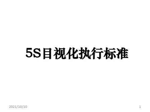 5S管理目视化执行标准