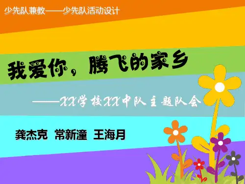 少先队活动设计案例PPT课件